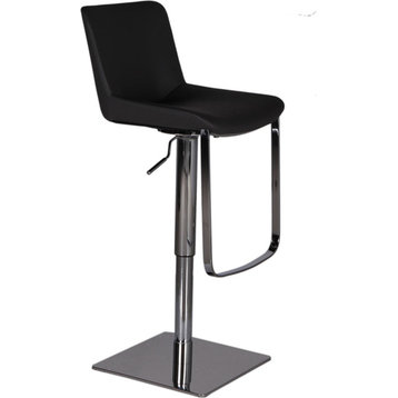 Celeb Swivel Hydraulic Barstool - Black