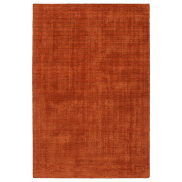 Kaleen Handmade Lauderdale Indoor/Outdoor Polyester Rug, Rust, 8'x10'