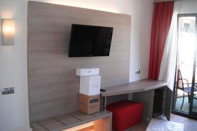 Example of a trendy bedroom design in Other