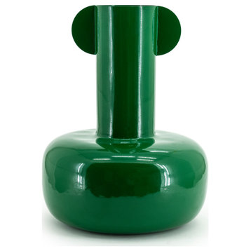 Glossy Iron Bud Vase, By-Boo Bamba, Green