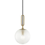 Hudson Valley Lighting - Jewett 8 Light Pendant, Aged Brass Finish, Clear Glass - Features:
