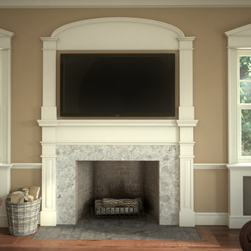 Colonial Revival Room with Mantle