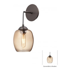 Lovely 1 Light Pendant by George Kovacs Bubble in Copper Bronze Patina Finish - Lighting