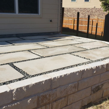Raised Permeable Patio in NE Austin