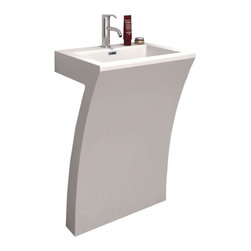 Fine Fixtures - Cedar Falls 22"Pedestal Sink with Overflow - Bathroom Sinks