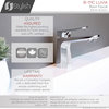 STYLISH Single Handle Bathroom Faucet - Polished Chrome