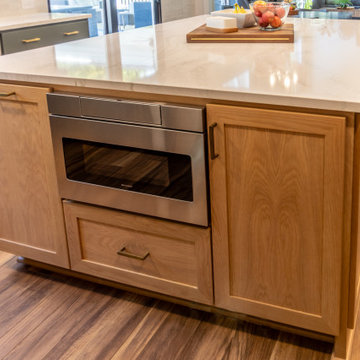 Modern Transitional Kitchen with Hidden Storage Solutions