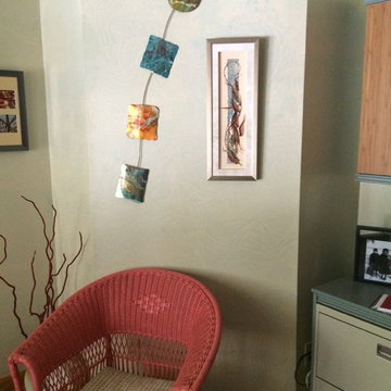 Original art softens the "working" aspect of this study.