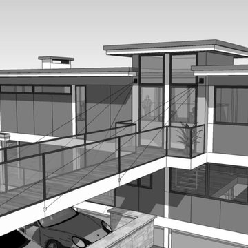 New energy efficient contemporary home - Tiburon California