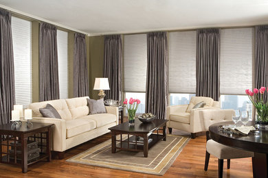 Inspiration for a timeless living room remodel in Other
