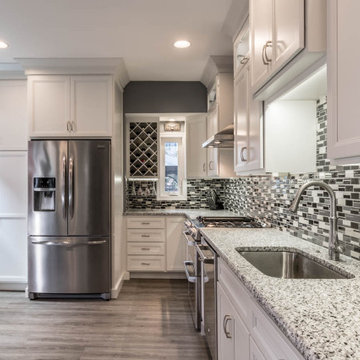 1800's Row House Kitchen Remodel with Marazzi Midpark Mosaics backsplash