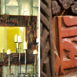 Large Block Print Mirror - Products