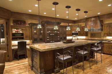 Arts and crafts kitchen photo in Other