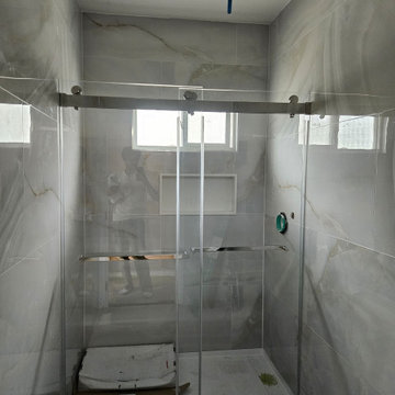 frameless glass showers and ralings