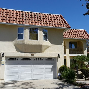6 inch K-Style Gutters in Cerritos. Home has no Fascia Boards