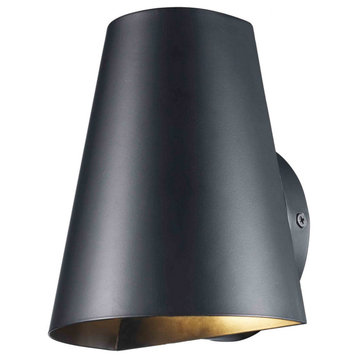 Oro One Light Outdoor Wall Sconce in Matte Black