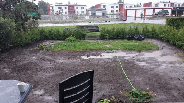 Före och efter: från trist uteplats till paradisträdgård i radhus