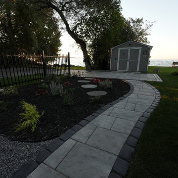 Modern Front Yard Interlocking & Landscape Design