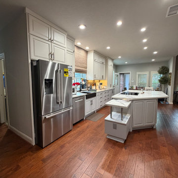 Elegant Two-Tone Kitchen Transformation