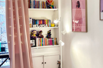 This is an example of a modern bedroom in Paris.