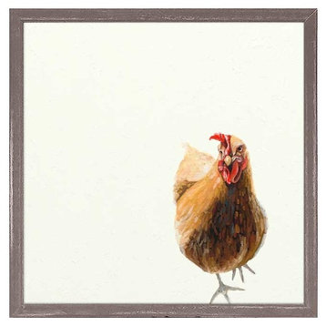"Sassy Chicken" Mini Framed Canvas by Cathy Walters