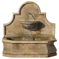 Andalusia Outdoor Water Fountain, Aged Limestone