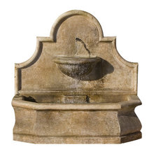 Stone wall fountain