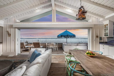Beach style living room in San Diego.