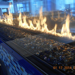 Custom Gas Linear See Through Fireplace - Products