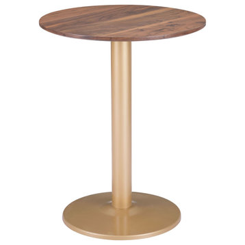Luca Bistro Table Brown & Black, Brown & Gold