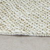 Handmade Jute & Cotton Abstract Rug by Tufty Home, Bleach, 2x3