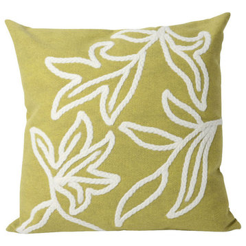 Visions I Windsor Pillow, Lime, 20"x20"
