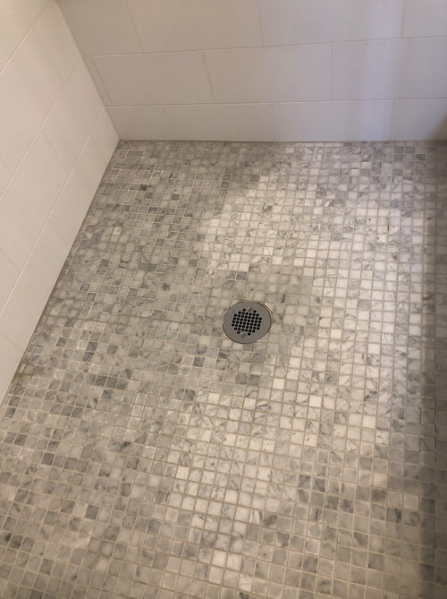 Marble Shower Floor Not Drying It S, Should I Seal My Tile Shower Floor