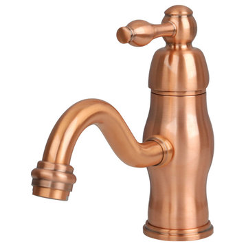 One-Handle Copper Bathroom Sink Faucet