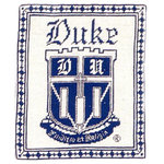 HKH International - Duke University Crest Pillow - Show your support and pride for your favorite college team with the Duke University Crest Pillow from HKH International, a production, import and wholesale company that uses the finest vegetable-dyed Australian and New Zealand wool threads for needlepoint designs. With a cotton-velvet backing and feather down insert, this handmade pillow is created using traditional ancient Chinese tent stitches and will become your new good luck charm.