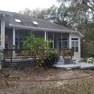 Backyard Raised Patio