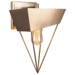 Toltec Lighting - Neo 1-Light Wall Sconce, New Age Brass Finish With Amber Antique LED Bulb - * The beauty of our entire product line is the opportunity to create a look all of your own, as we now offer over 40 glass shade choices, with most being available as an option on every lighting family. So, as you can see, your variations are limitless. It really doesn't matter if your project requires Traditional, Transitional, or Contemporary styling, as our fixtures will fit most any decor.