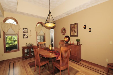 Inspiration for a contemporary dining room remodel in Other