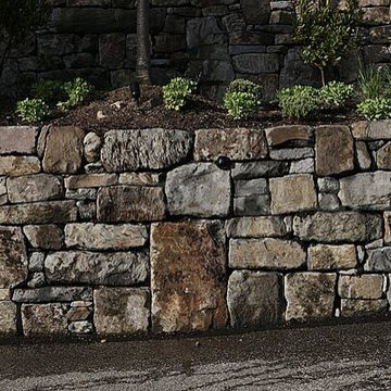 Basalt Boulder Retaining Wall