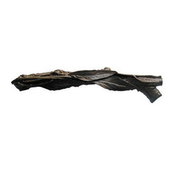 Inviting Home Inc. - Leafy Twig Pull, Right, Dark Brass - Cabinet And Drawer Handle Pulls