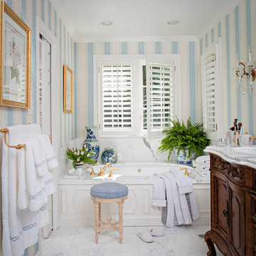 Classic French Country Master Bathroom in St. David's, PA
