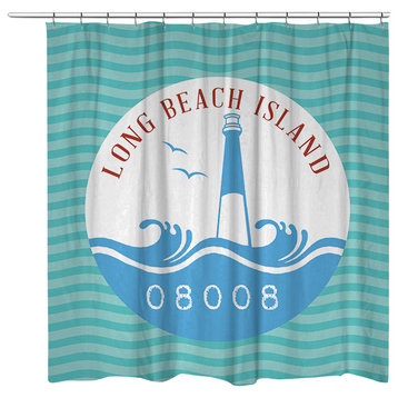 Long Beach Island Shower Curtain