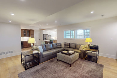 Elegant basement photo in Milwaukee