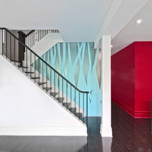 frosted glass walls