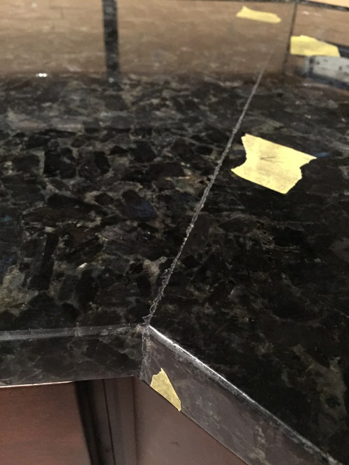Typical For Granite Seams, How To Cut Granite Countertops With Grinder