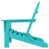 Polywood Classic Folding Adirondack Chair, Aruba