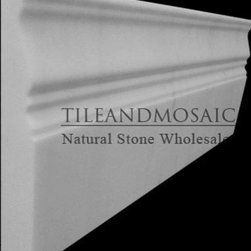 Bianco Dolomiti Marble Italian White Dolomite 3/4" Baseboard Molding Polished - Products