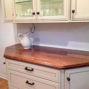 DIY Wood Hutch Countertop