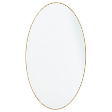 Contemporary Gold Wooden Wall Mirror 561043