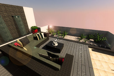 Marsascala penthouse external area 3D renders